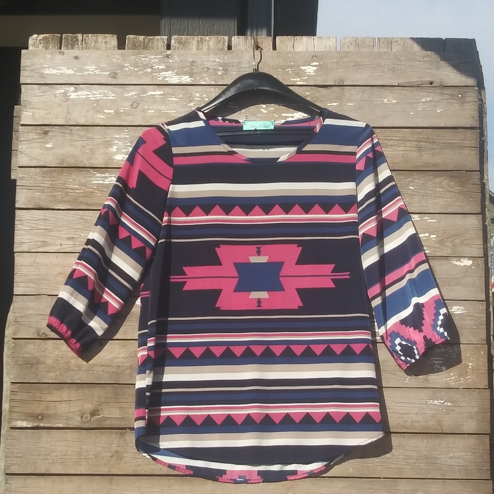 Filly Flair | Long Sleeve Polyester Top SZ: S